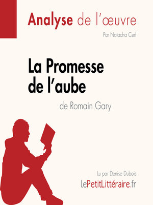 cover image of La Promesse de l'aube de Romain Gary (Fiche de lecture)